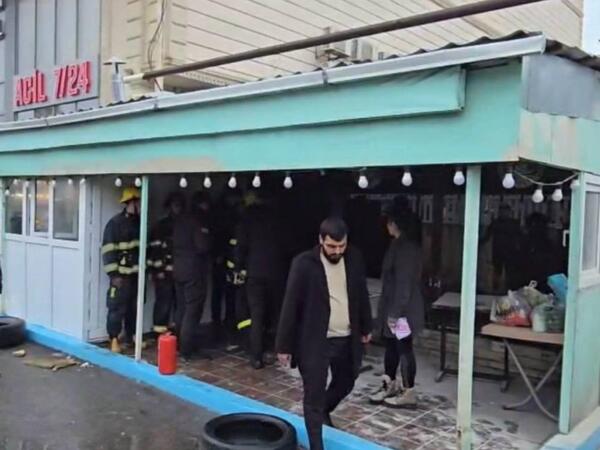 Bakıda kafedə partlayış olub, yaralılar var - VİDEO