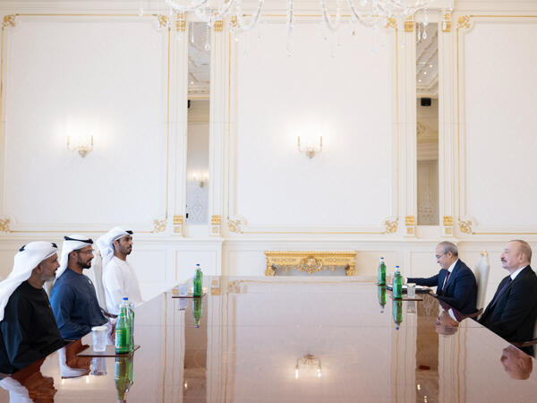 Prezident Birləşmiş Ərəb Əmirliklərinin bir sıra şirkətlərinin rəhbərlərini qəbul edib - FOTO