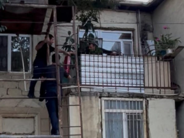 Polis əməkdaşları Cəlilabadda yanğının qarşısını aldılar - FOTO