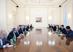 Prezident İranın xarici işlər nazirinin rəhbərlik etdiyi nümayəndə heyətini qəbul edib - FOTO