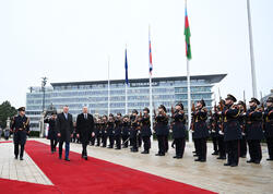 İlham Əliyevin Bratislavada rəsmi qarşılanma mərasimi olub - <span class="color_red">FOTO</span>