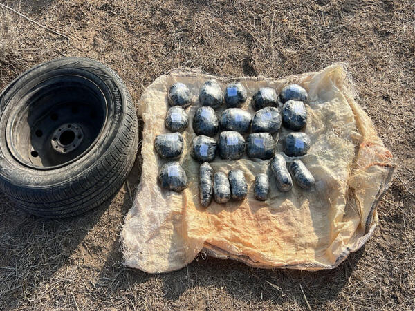 İranla sərhəddən narkotik keçirilməsinin qarşısı alındı, 2 nəfər saxlanıldı - FOTO