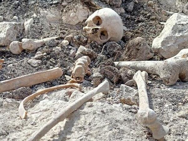 Ağdamda insan skeletinin qalıqları tapıldı