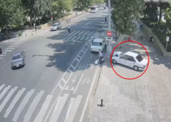 Bakıda piyadalar ölümdən son anda xilas oldular - ANBAAN VİDEO