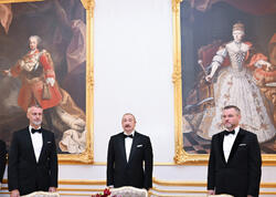 Bratislavada İlham Əliyevin şərəfinə rəsmi ziyafət verilib - FOTO