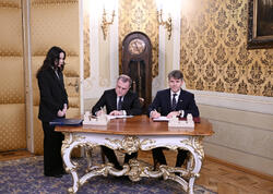 Bratislavada Azərbaycan ilə Slovakiya arasında bir sıra sənədlər imzalanıb - FOTO