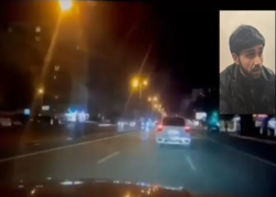 Yasamalda &quot;Porsche&quot; ilə &quot;avtoş&quot;luq edən həbs olundu - VİDEO