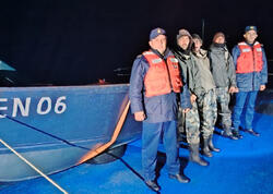 Xəzərdə köməksiz qalan 3 balıqçı xilas edildi - <span class="color_red">VİDEO</span>