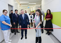 Leyla Əliyeva Liv Bona Dea Hospitalında Sümük iliyi nəqli mərkəzinin açılışında iştirak edib - <span class="color_red">FOTO</span>