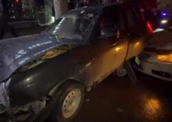 Sumqayıtda zəncirvari qəza - 8 maşın toqquşdu