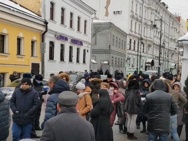 Moskvada Paşinyana qarşı etiraz aksiyası - VİDEO