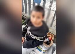 9 yaşlı uşağı iplə bağlayıb VİDEOya çəkdilər, cinayət işi açıldı