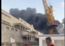 Rusiya Ukraynada Türk gəmisini vurdu - <span class="color_red">VİDEO</span>