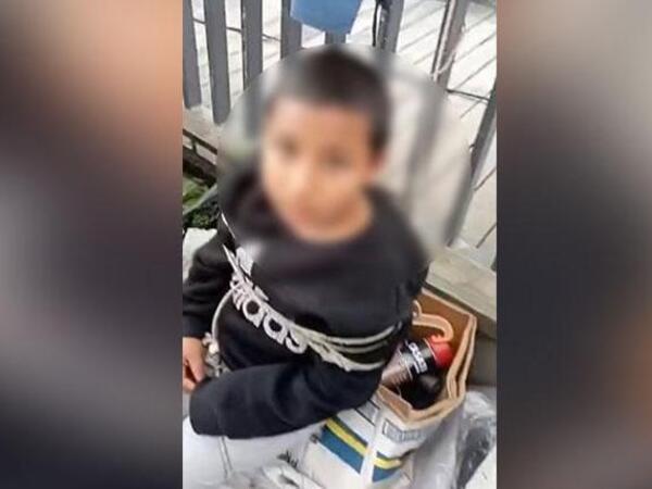 9 yaşlı uşağı iplə bağlayıb VİDEOya çəkdilər, cinayət işi açıldı