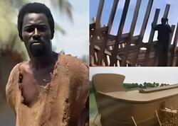 “Nuh” peyğəmbər 8 nəhəng taxta gəmi inşa edir