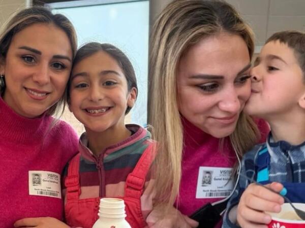 Amerikada yaşayan azərbaycanlı aparıcı övladları ilə - <span class="color_red">FOTO</span>