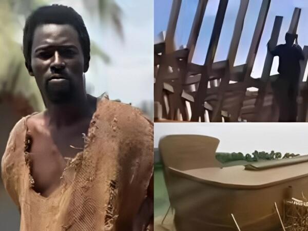 “Nuh” peyğəmbər 8 nəhəng taxta gəmi inşa edir