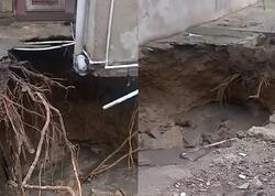 Biləcəri sakinləri evlərinin torpaqda batmasından şikayət edirlər