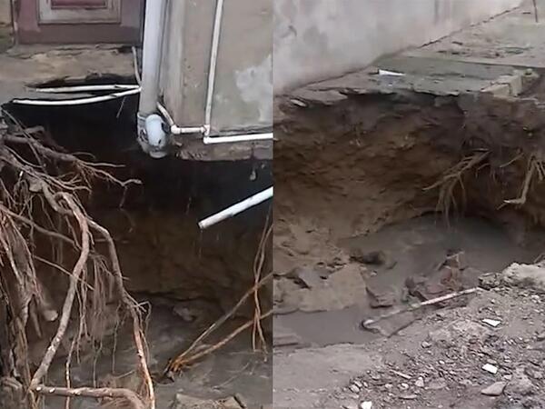 Biləcəri sakinləri evlərinin torpaqda batmasından şikayət edirlər