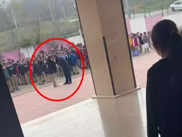 Türkiyədə direktor məktəbin həyətində şagirdi DÖYDÜ, araşdırma başlandı - <span class="color_red">VİDEO</span>