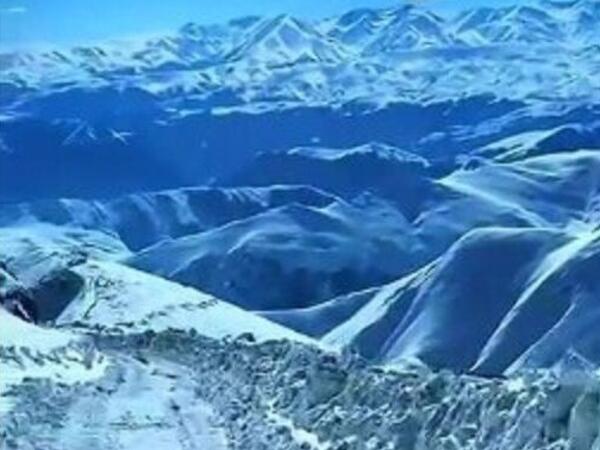 Kəlbəcər ağ örpəyə büründü - <span class="color_red">VİDEO</span>