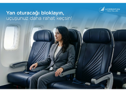 AZAL səyahət rahatlığını artırır: sərnişinlər artıq yan oturacağı əvvəlcədən bloklaya bilərlər