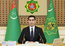 Sərdar Berdiməhəmmədov İlham Əliyevi təbrik edib