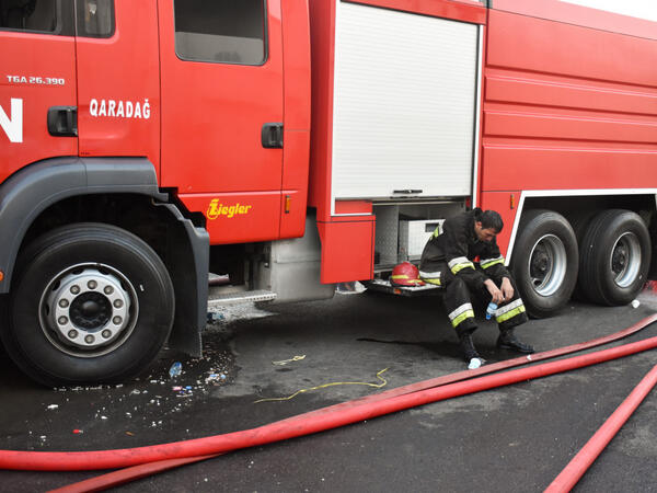 Novxanıda restoranda yanğın olub