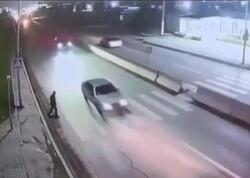 Bakıda maşın piyada zolağında kişini vurdu - <span class="color_red">ANBAAN VİDEO</span>