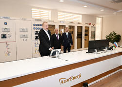 İlham Əliyev “Xankəndi-1” elektrik yarımstansiyasının açılışında iştirak edib