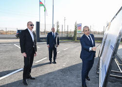 İlham Əliyev Ağdamda metal elektrik dirəklərinin istehsalı müəssisəsinin açılışında iştirak edib