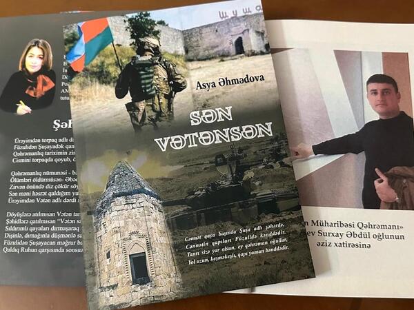 Asya Əhmədovanın “Sən Vətənsən” adlı poeması oxuculara təqdim olunub - <span class="color_red">FOTO</span>