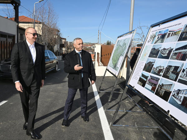 Prezident İlham Əliyev Xankəndinin Kərkicahan qəsəbəsində olub