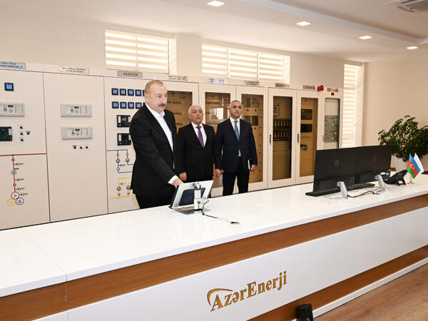 İlham Əliyev “Xankəndi-1” elektrik yarımstansiyasının açılışında iştirak edib