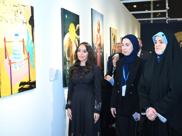 Leyla Əliyeva “Mənim dənizlərim, mənim okeanlarım” sərgisini ziyarət edib - <span class="color_red">FOTO</span>