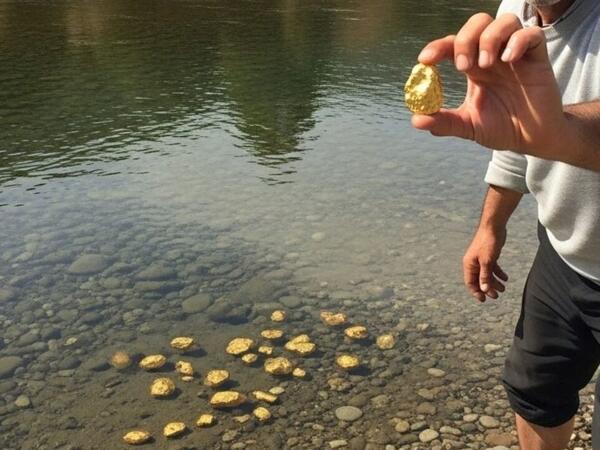 Dibi qızıl dolu çay tapıldı: İnsanlar bu bölgəyə axın edir
