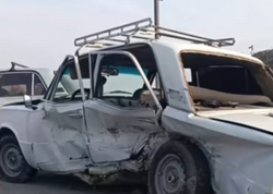 Ucarda qəza - 4 nəfər yaralandı - <span class="color_red">FOTO</span>