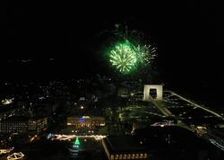 Xankəndidə bayram atəşfəşanlığı keçirilib - FOTO