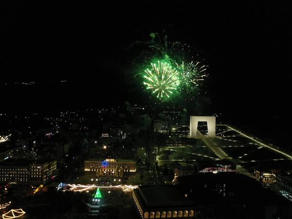 Xankəndidə bayram atəşfəşanlığı keçirilib - FOTO