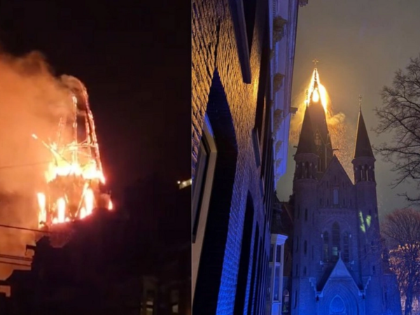 Kilsənin 150 illik binası yanaraq məhv oldu - <span class="color_red">FOTO</span>