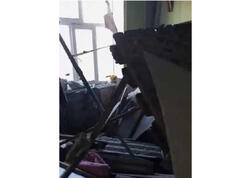 Mənzilin tavanı çökdü - xəsarət alanlar var