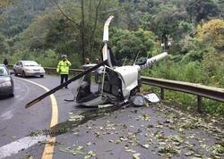 Arizonada Göyərtəsində 4 nəfər olan helikopter qəzaya uğradı