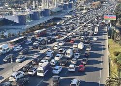 Paytaxtın bir sıra yollarında tıxac var - SİYAHI - <span class="color_red">FOTO</span>