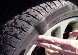 Belə təkərlə maşın sürmək olmaz - Yolda partlayır