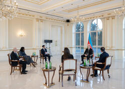 İlham Əliyev yerli televiziya kanallarına müsahibə verib - <span class="color_red">VİDEO</span>