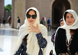 Leyla Əliyeva Maskatda Sultan Qabus Böyük Məscidini də ziyarət edib - FOTO