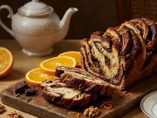 Vitrinləri kölgədə qoyacaq ləzzət: Şokoladlı və portağallı babka