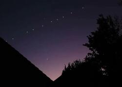 Azərbaycanda qeyri-adi hadisə: Səmada işıqlar düzüldü - <span class="color_red">VİDEO</span>