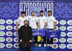 Sərbəst güləşçilər arasında qaliblər açıqlandı - <span class="color_red">FOTO</span>