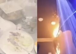 Toy zamanı daha bir şadlıq sarayında yanğın oldu - <span class="color_red">VİDEO</span>